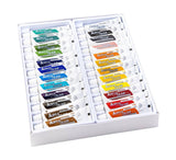 Daveliou™ 12ml (0.41 fl oz) Acrylic Paint with 24 colors carefully selected and certified safe. unleash your creativity with this artist grade eco non-toxic medium.  Wake up in a creative mood and start acrylic painting with the Daveliou™ Acrylic Paint Set – High Pigment Density formula helps you achieve intense and light resistance colors.  The vibrant colors in our Water Based Non Hazardous artist paints have a buttery consistency.