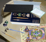 Daveliou calligraphy set which has specialist calligraphy nibs pen and ink