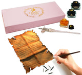 Calligraphy pen kit is ideal as a modern calligraphy set with its range of nibs and colored inks