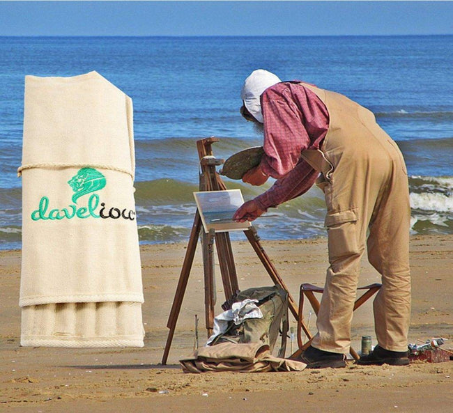 BUSOHA Roll Up Paint Brush Holder Artist Canvas Roll Pouch Bag