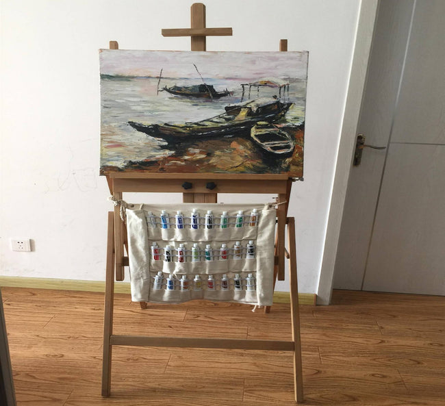 Daveliou™ travel friendly lightweight paint holder thing designed for ultimate organisation, protection, and provides safe transportation to and from painting sessions! The art carry case is also perfect for ordering, arranging, and displaying your set of paints while painting.