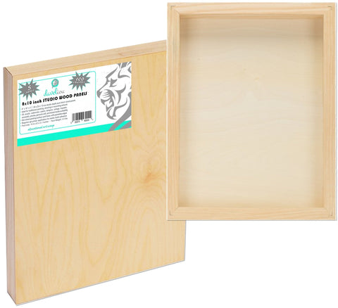Daveliou™ classic studio depth pure Birch Wood Panels are suitable for fine or encaustic art, collage, impasto, encaustic, photos, pyrography or carving, stamping, modelling, general craft, digital, giclee and mixed media 